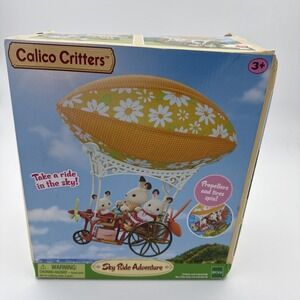 Calico Critters Sky Ride Adventure Playset Rotating Tires Propellers Epoch NEW